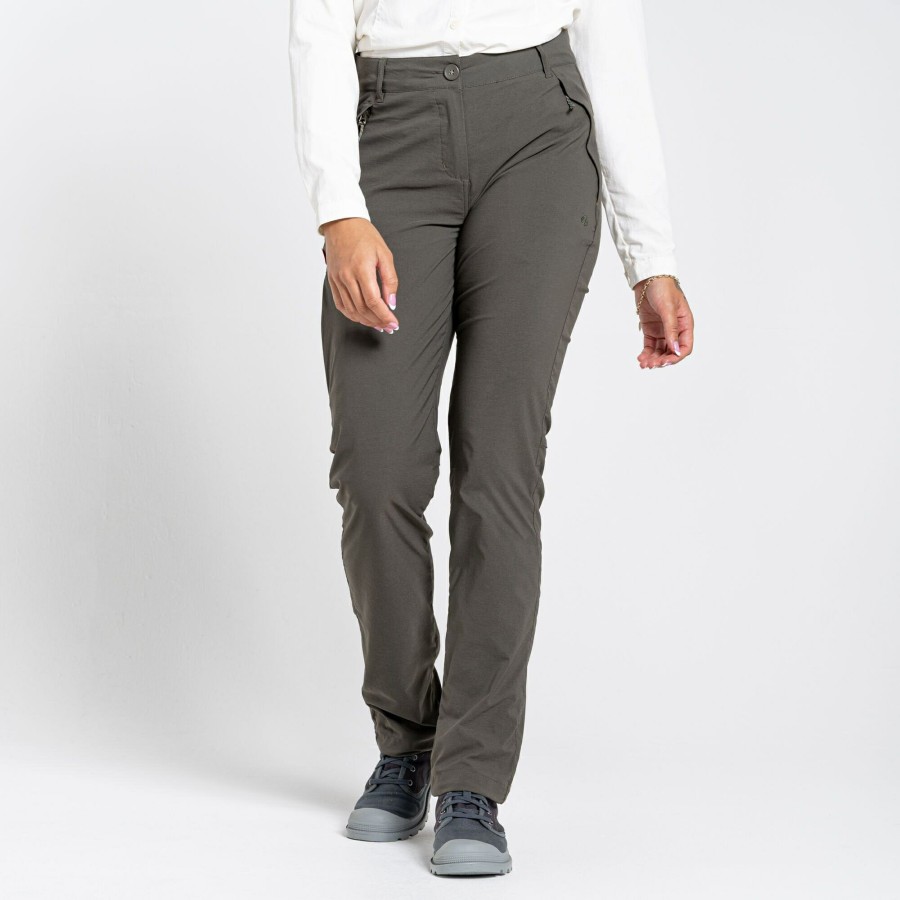 Womens Craghoppers Walking Trousers | Women'S Nosilife Pro Ii Trousers - Mid Khaki