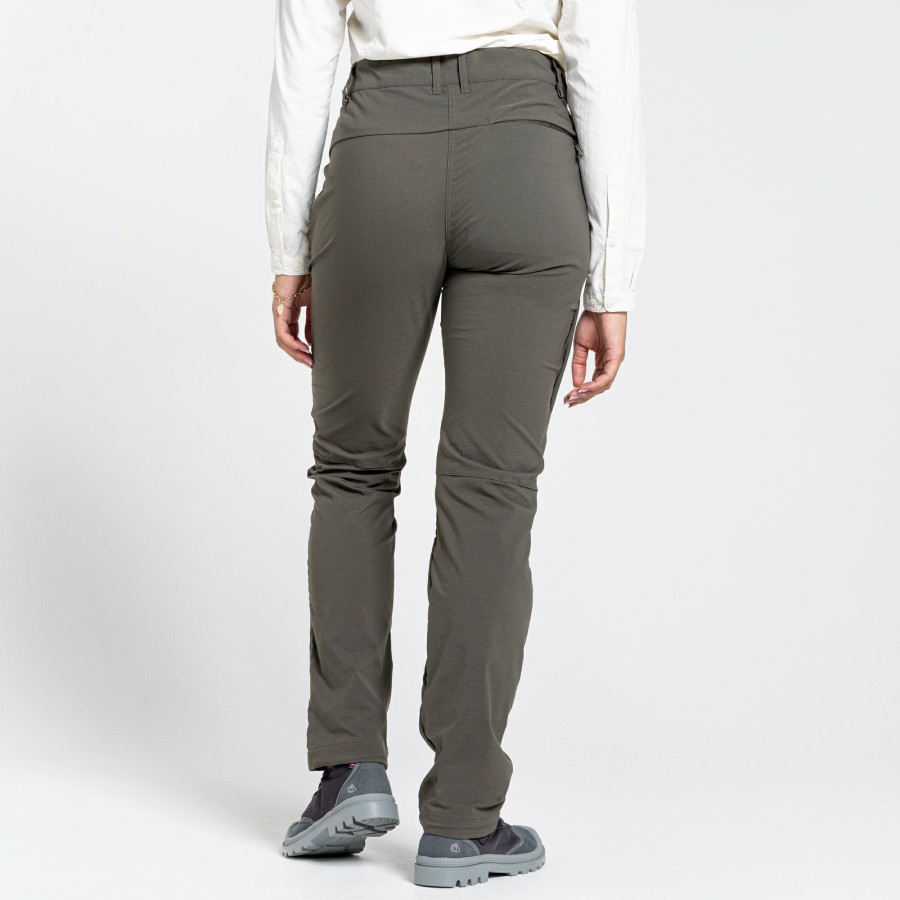 Womens Craghoppers Walking Trousers | Women'S Nosilife Pro Ii Trousers - Mid Khaki