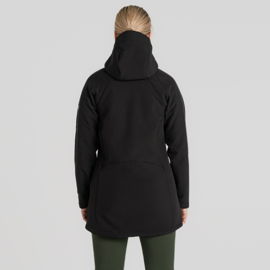 Womens Craghoppers Softshell Jackets | Women'S Gwen Hooded Jacket - Black