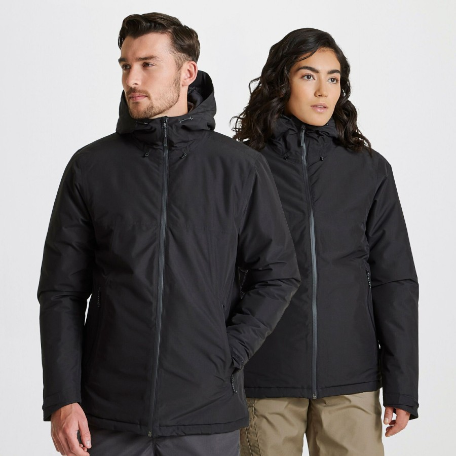 Womens Craghoppers Waterproof Jackets | Expert Thermic Insulated Jacket - Black