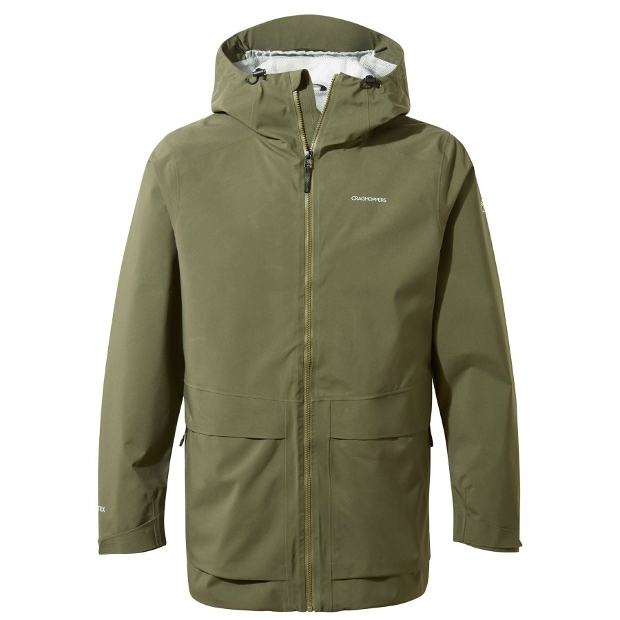 Mens Craghoppers Gore Tex Jackets | Men'S Toledo Gore-Tex Jacket - Parka Green