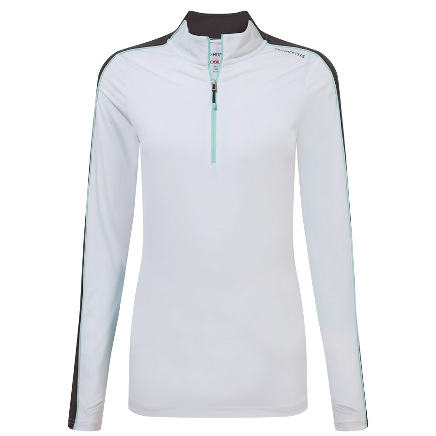 Womens Craghoppers Long Sleeve | Women'S Nosilife Marcella Long Sleeved Top - Optic White