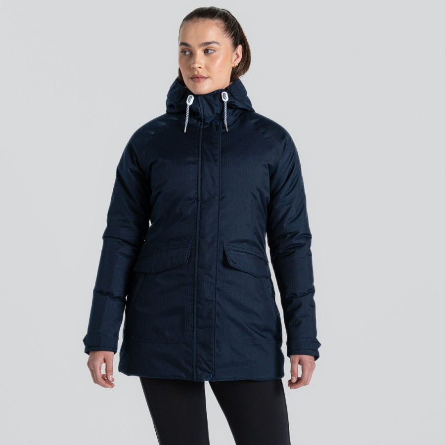 Womens Craghoppers Insulated Jackets | Women'S Rowena Waterproof Jacket - Blue Navy