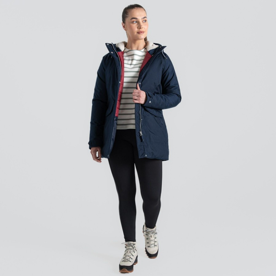 Womens Craghoppers Insulated Jackets | Women'S Rowena Waterproof Jacket - Blue Navy