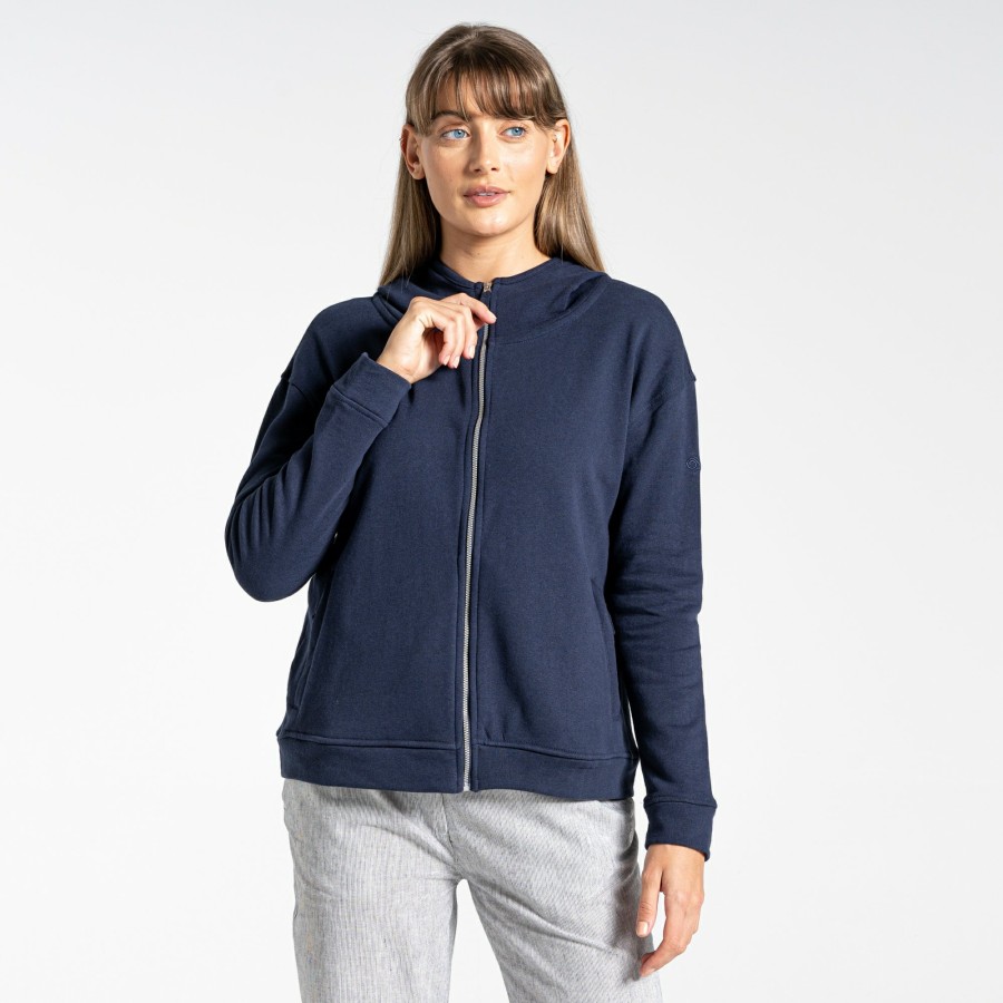 Womens Craghoppers Long Sleeve | Women'S Nosibotanical Eden Hooded Jacket - Blue Navy