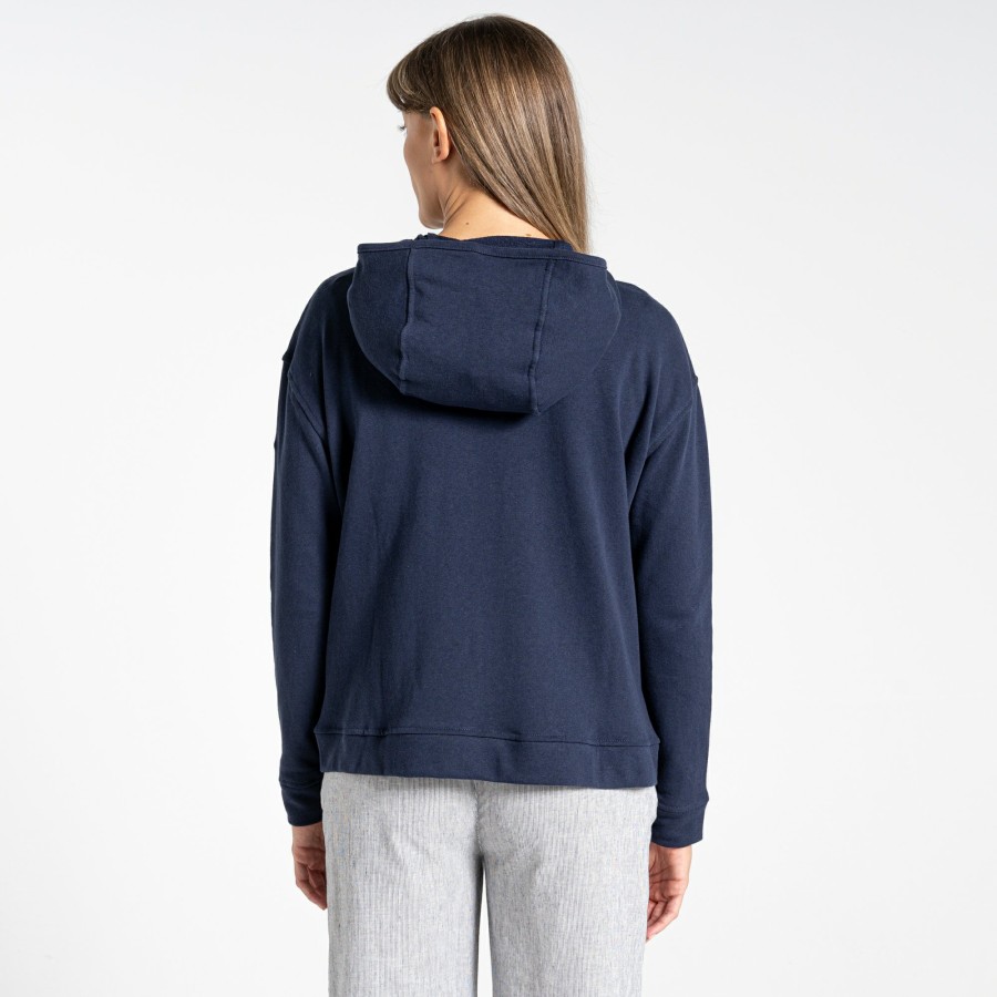 Womens Craghoppers Long Sleeve | Women'S Nosibotanical Eden Hooded Jacket - Blue Navy