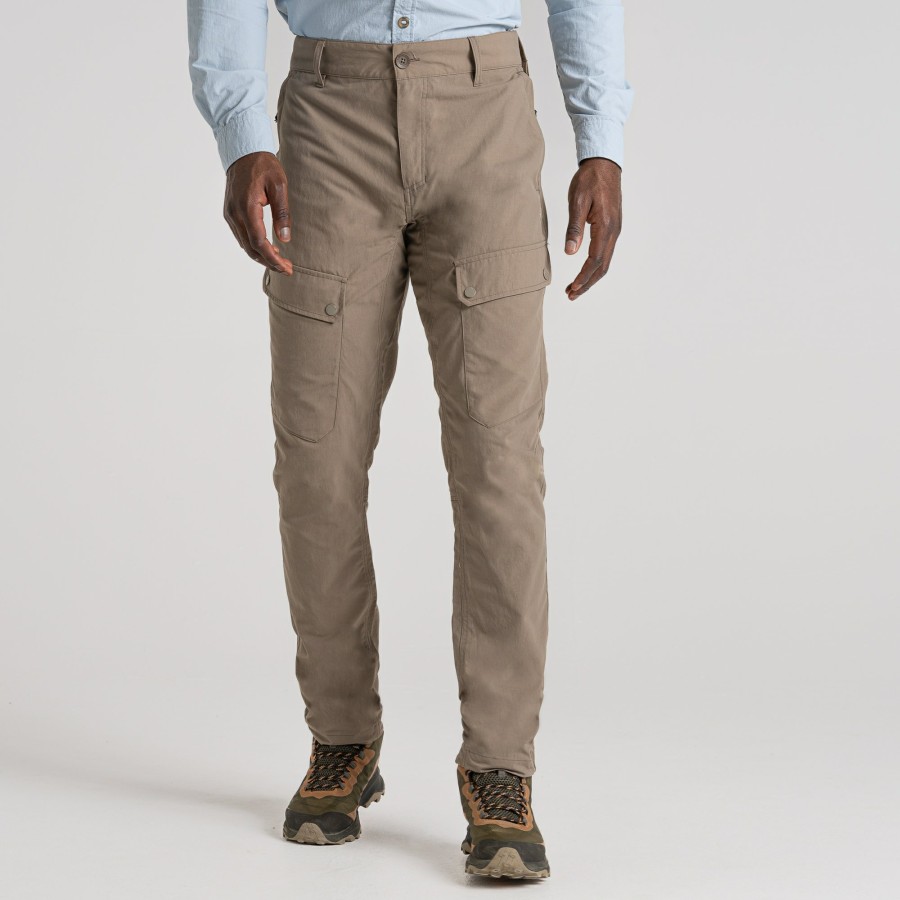 Mens Craghoppers Walking Trousers | Men'S Nosilife Adventure Trouser - Pebble