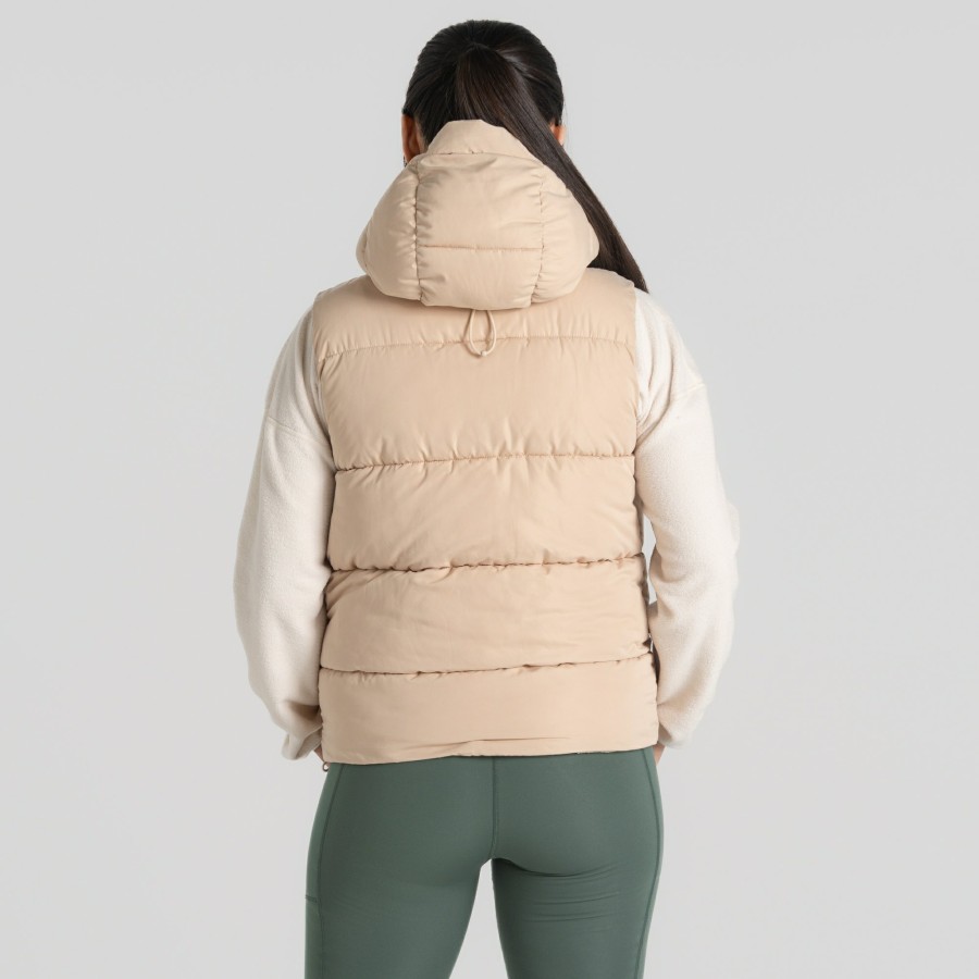 Womens Craghoppers | Women'S Eilish Hooded Vest - Linen