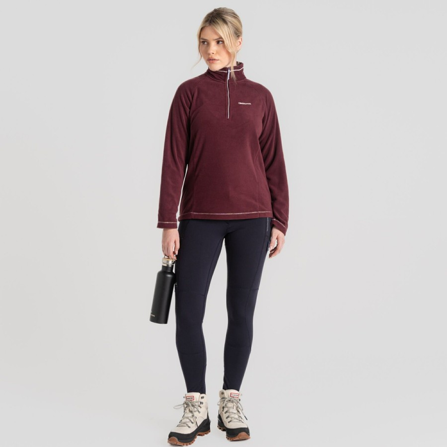 Womens Craghoppers Half Zip Fleece | Women'S Miska Half Zip Fleece - Deep Violet