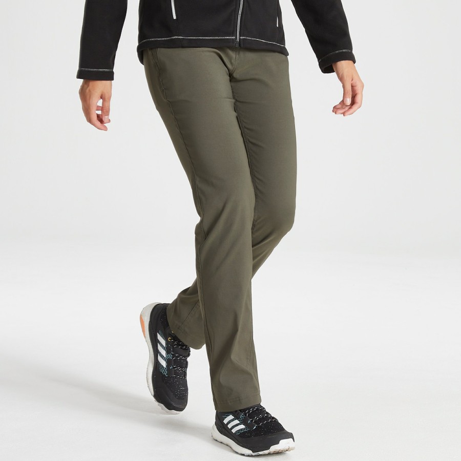 Womens Craghoppers Walking Trousers | Women'S Kiwi Pro Ii Trousers - Mid Khaki