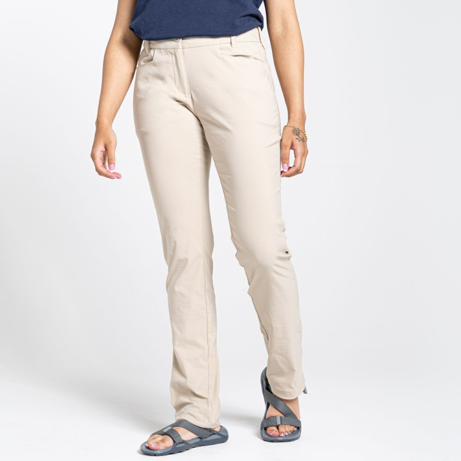 Womens Craghoppers Walking Trousers | Women'S Nosilife Clara Ii Trousers - Desert Sand