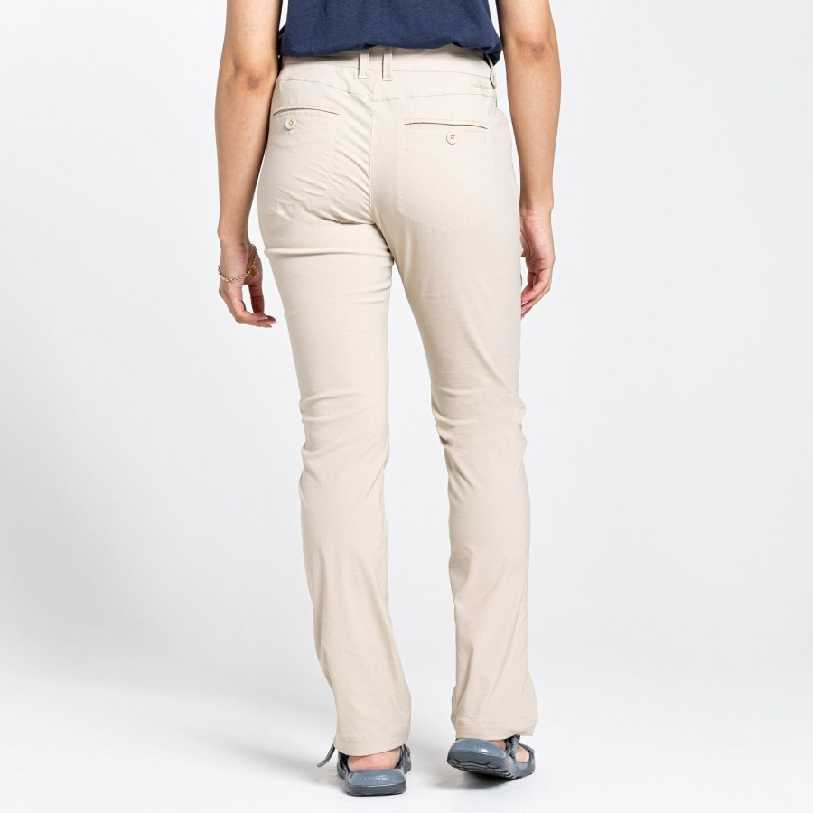 Womens Craghoppers Walking Trousers | Women'S Nosilife Clara Ii Trousers - Desert Sand