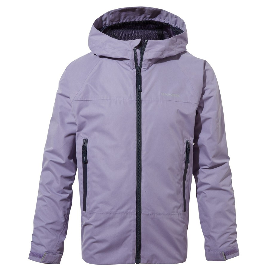 Kids Craghoppers Waterproof Jackets | Kid'S Minato Waterproof Jacket - Purple Haze