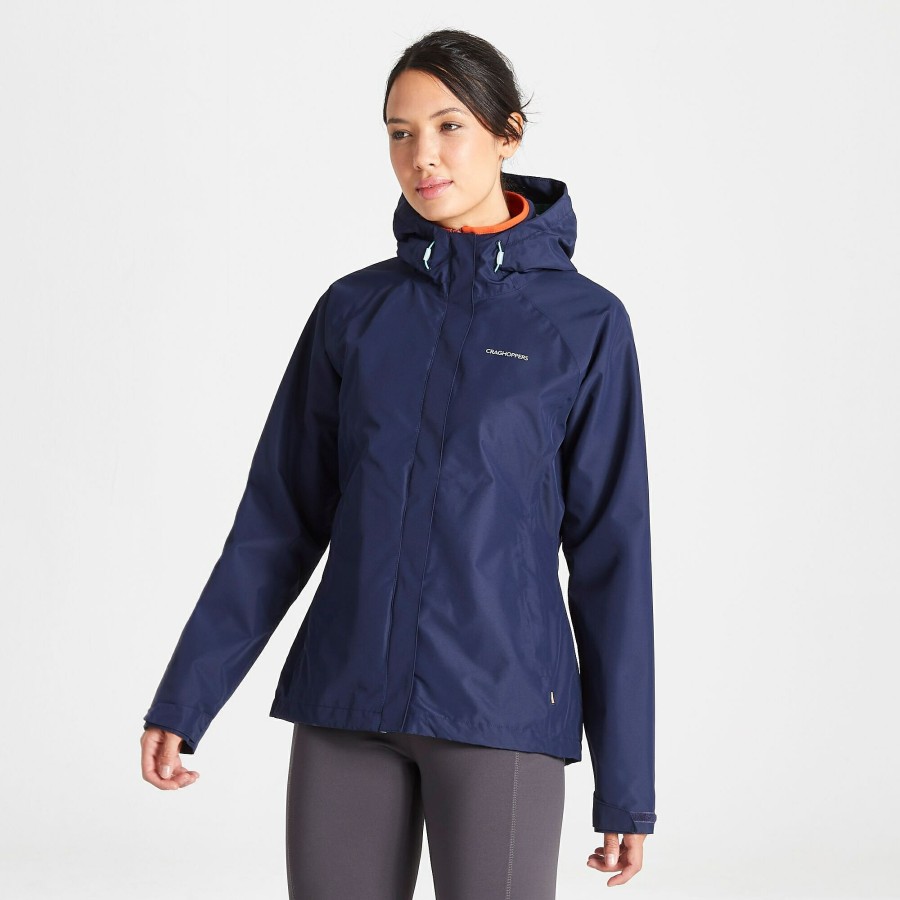 Womens Craghoppers Waterproof Jackets | Women'S Orion Waterproof Jacket - Blue Navy