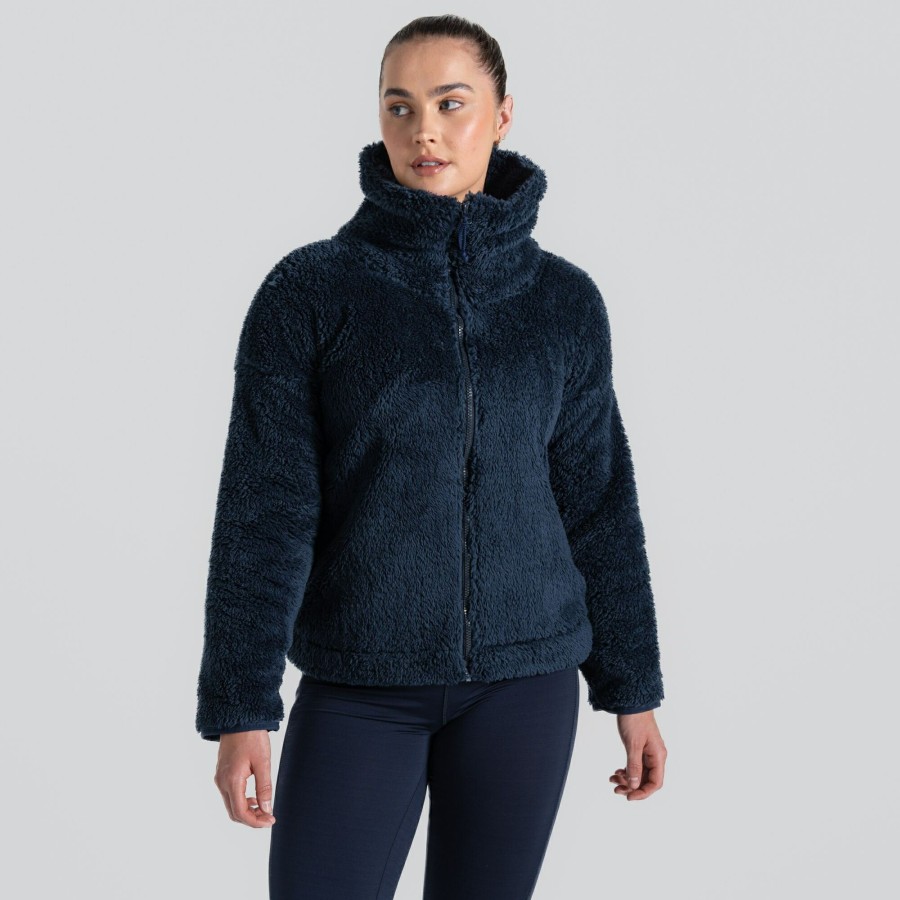 Womens Craghoppers Full Zip Fleece | Women'S Bronagh Full Zip Fleece - Blue Navy