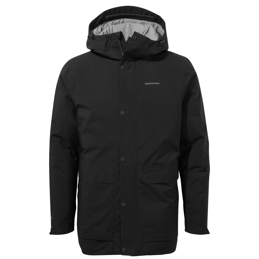 Mens Craghoppers Insulated Jackets | Men'S Talo Thermic Gore-Tex Jacket- Black