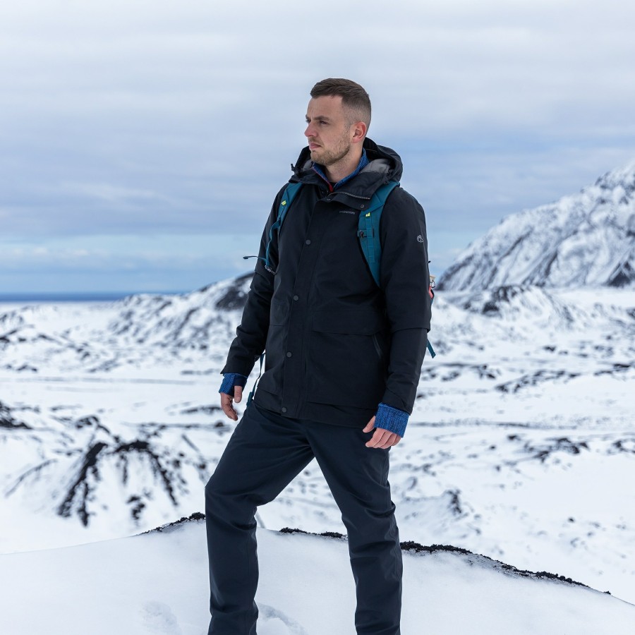 Mens Craghoppers Insulated Jackets | Men'S Talo Thermic Gore-Tex Jacket- Black