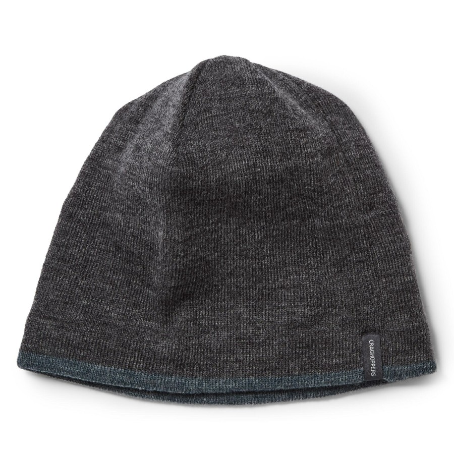 Womens Craghoppers Hats | Gallus Beanie - Black Pepper