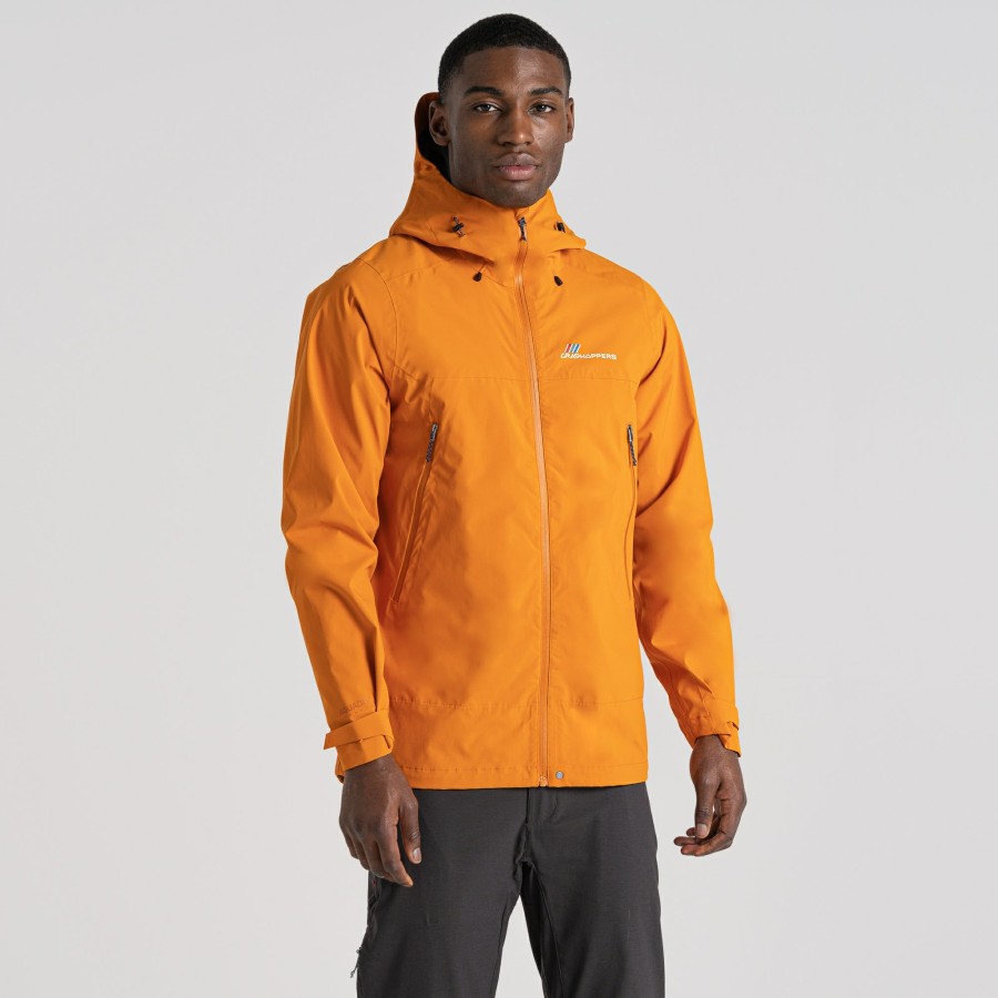 Mens Craghoppers Waterproof Jackets | Men'S Maris 2.5L Stretch Waterproof Jacket - Canyon Orange