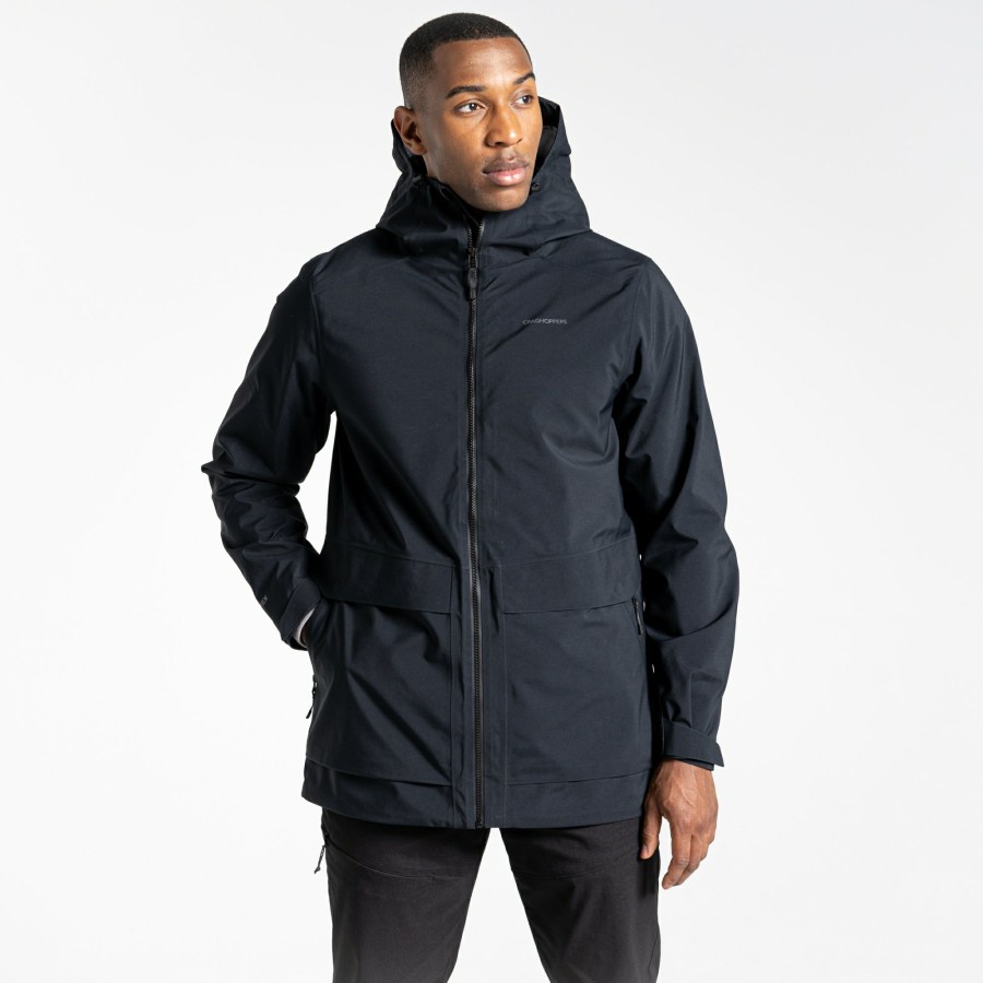 Mens Craghoppers Gore Tex Jackets | Men'S Toledo Gore-Tex Jacket - Black