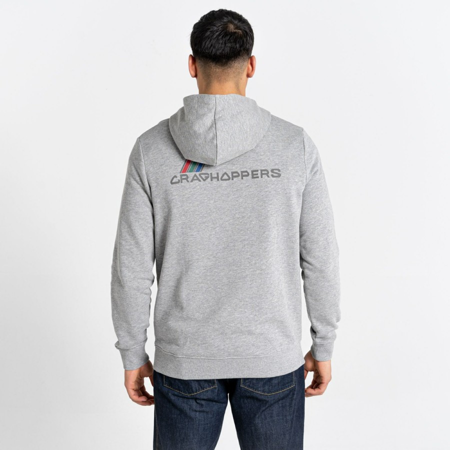 Womens Craghoppers Long Sleeve | Lautner Hooded Top - Soft Grey Marl