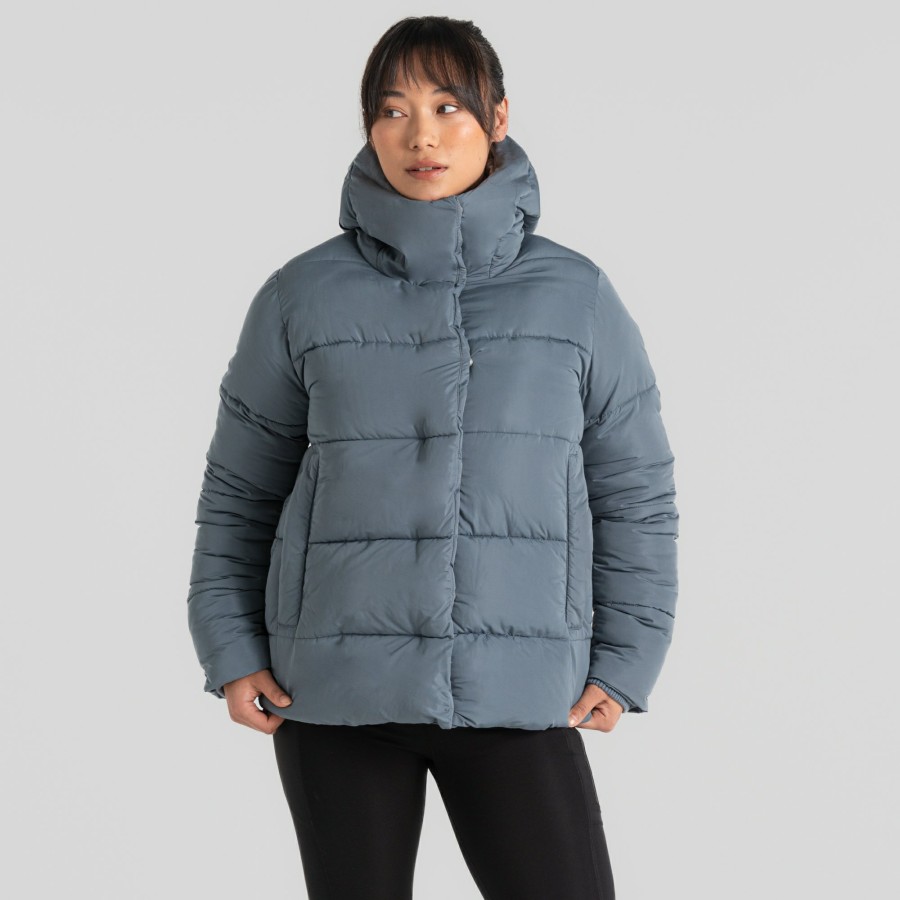 Womens Craghoppers Insulated Jackets | Women'S Orla Hooded Jacket - Winter Sky