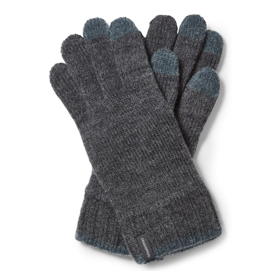 Womens Craghoppers Gloves | Gallus Glove - Black Pepper