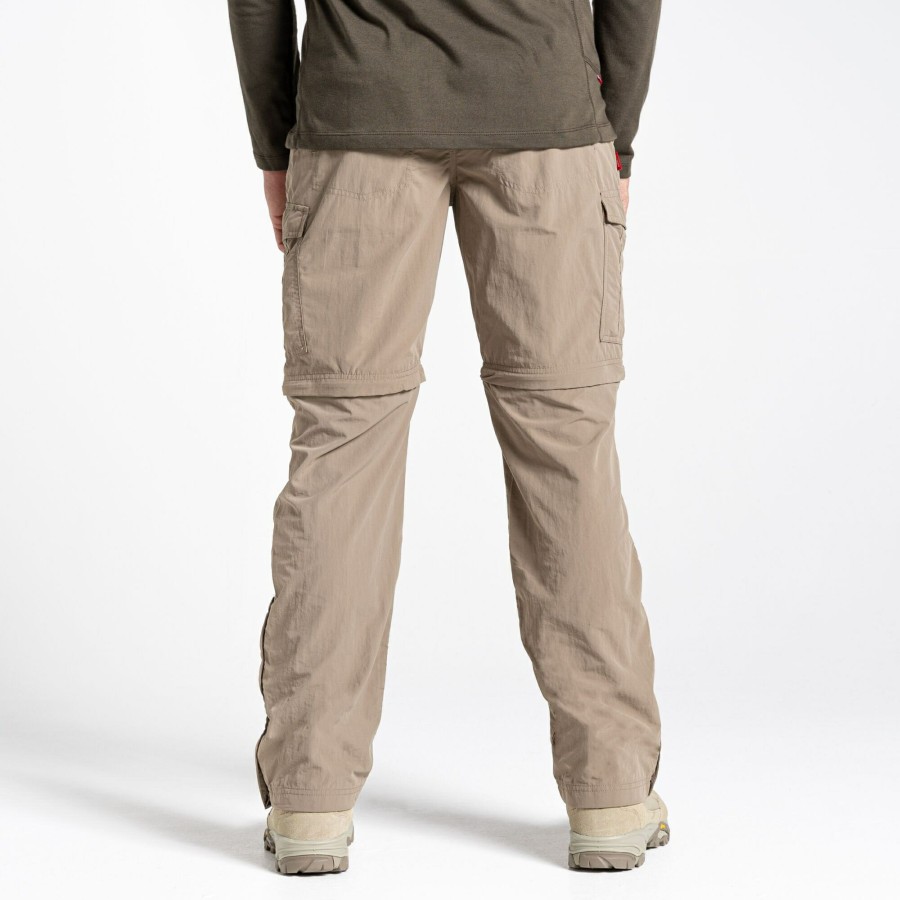 Mens Craghoppers Cargo Trousers | Men'S Nosilife Convertible Ii Trousers - Pebble