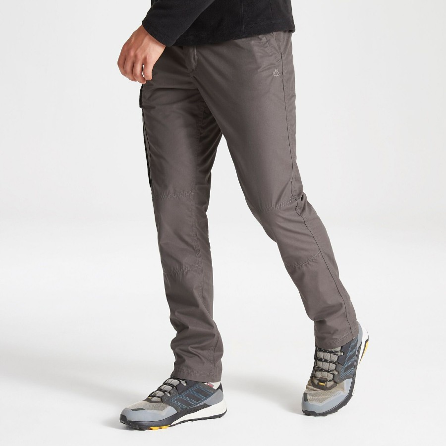 Mens Craghoppers Cargo Trousers | Men'S Kiwi Slim Trousers - Bark