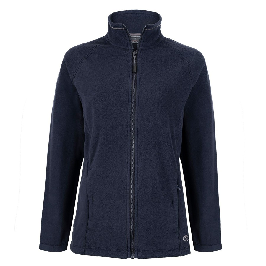 Womens Craghoppers Full Zip Fleece | Women'S Expert Miska 200 Fleece Jacket - Dark Navy