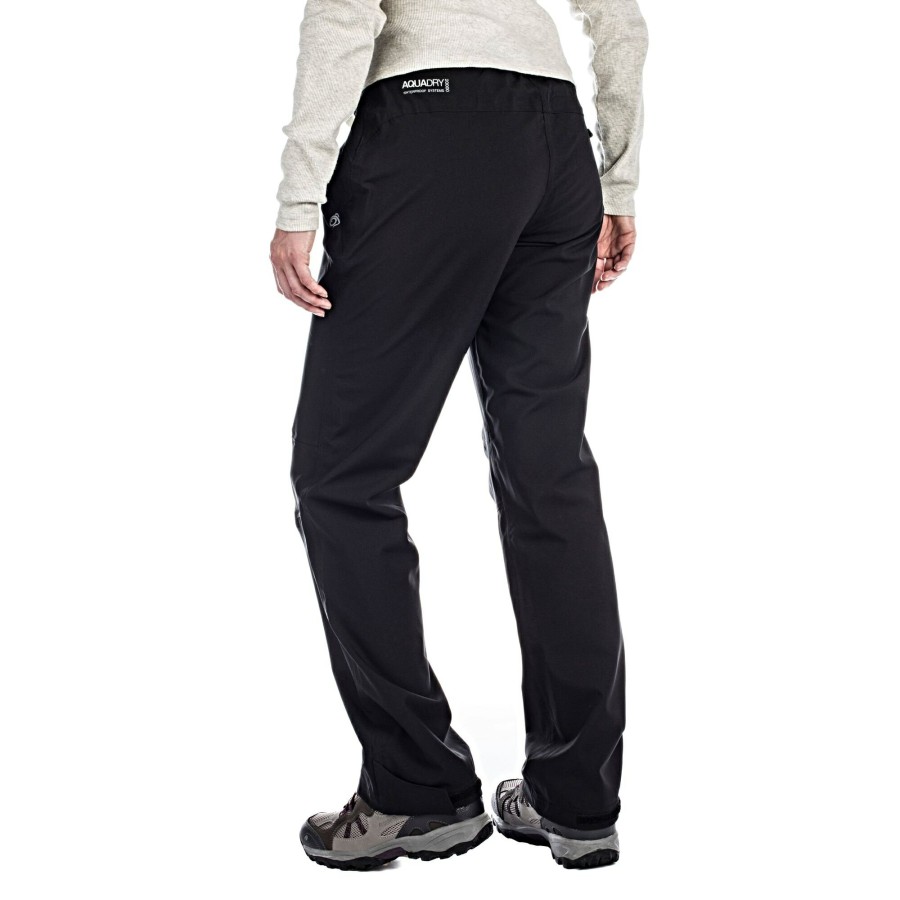 Womens Craghoppers Waterproof Trousers | Aysgarth Trousers - Black