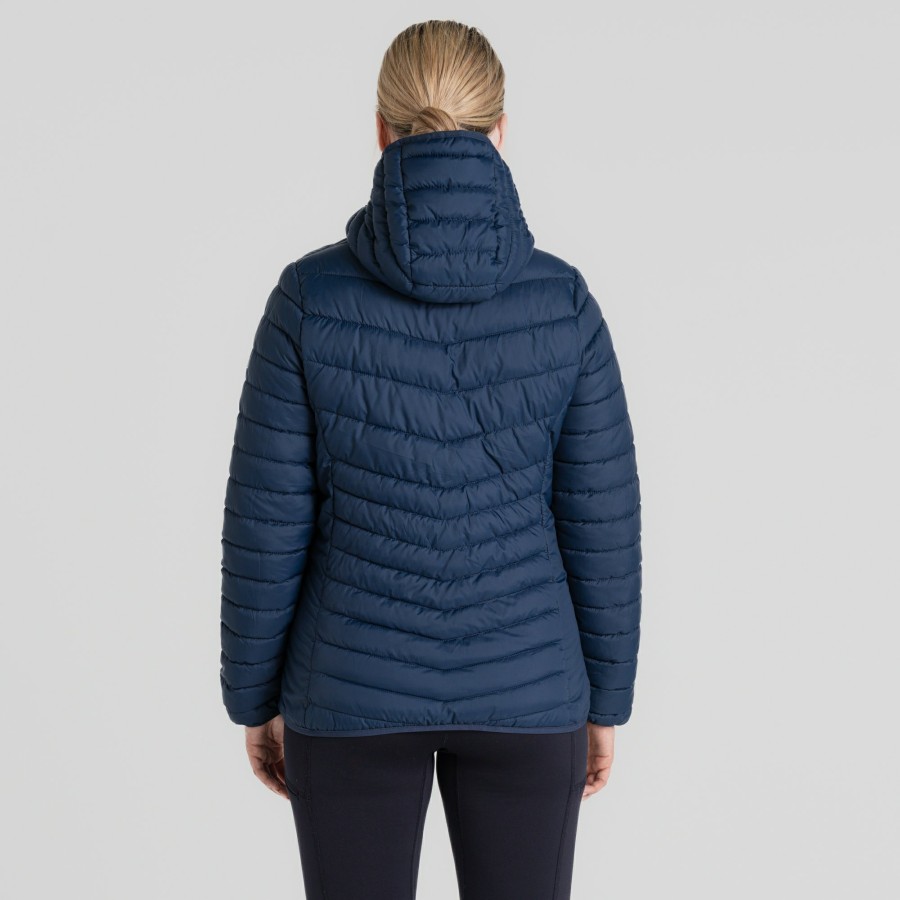 Womens Craghoppers Insulated Jackets | Women'S Compresslite Viii Hooded Jacket - Blue Navy / Blue Navy