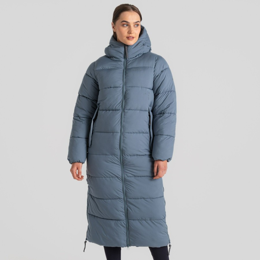 Womens Craghoppers Insulated Jackets | Women'S Narlia Insulated Hooded Jacket - Winter Sky