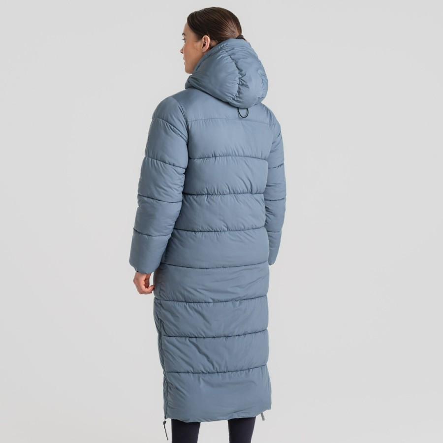 Womens Craghoppers Insulated Jackets | Women'S Narlia Insulated Hooded Jacket - Winter Sky